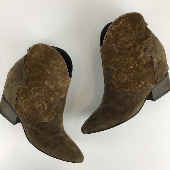 Lola Cruz Brown Calf Hair & Suede Bootie | 36 (6) - Picture 3 of 14